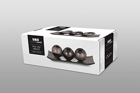 Dublin Home Decor Tray and Orbs Balls Set of 3 - Coffee Table
